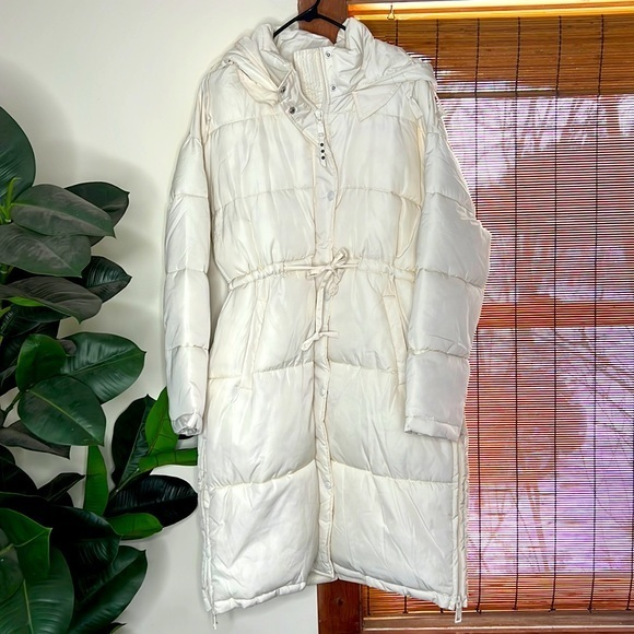 NWT Rebecca‎ Minkoff Natural Long Winter Jacket - Picture 1 of 8